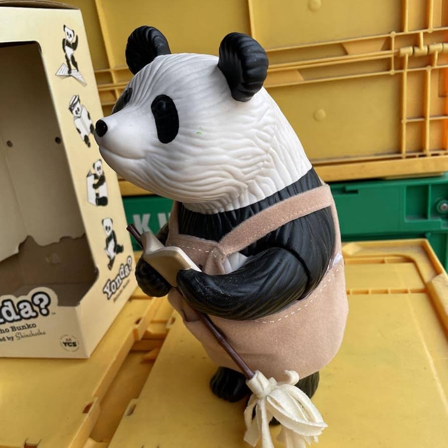 新品未開封 新潮社 YONDA？ フィギュア パンダ ソフビ 企業キャラクター 新潮文庫 - Yonda？パンダ フィギュア 新潮文庫 書店販促物 箱